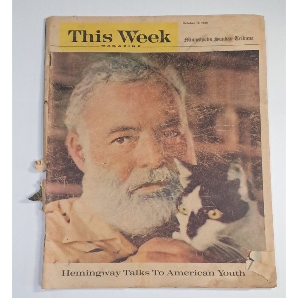This Week Magazine Minneapolis Sunday Tribune 10/18/59 Ernest Hemingway - Picture 1 of 10
